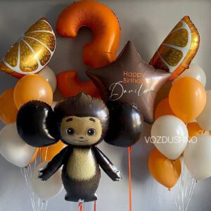 Воздушные шары "Чебурашка"